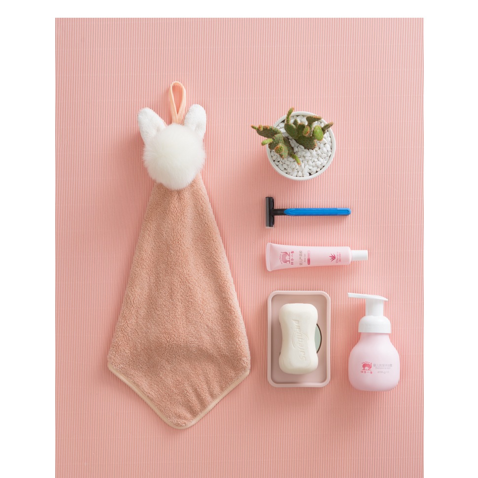 廚房擦手巾掛式可愛衛生間浴室加厚小毛巾幼兒園兒童吸水擦手毛巾-細節圖9