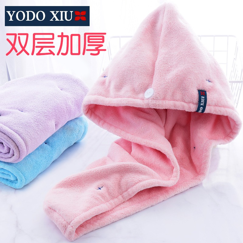 幹發帽女超強吸水速乾毛巾洗頭發帽子包頭巾加厚神器擦頭家用日本-細節圖6