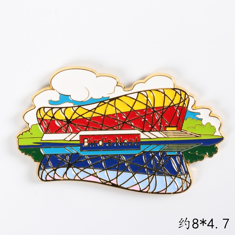 北京旅行冰箱貼金屬磁鐵貼長城天壇故宮博物院天安門鳥巢出國禮物-細節圖2