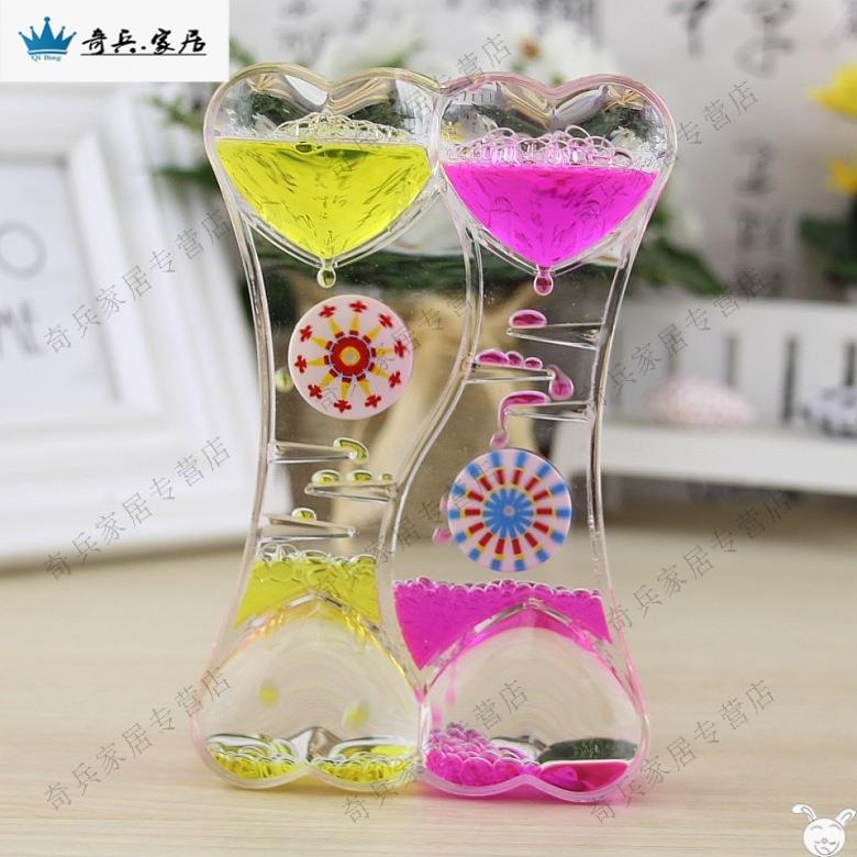 創意抖音同款沙漏油漏動感滑梯玩具擺件送男女小孩生日兒童節禮物-細節圖3