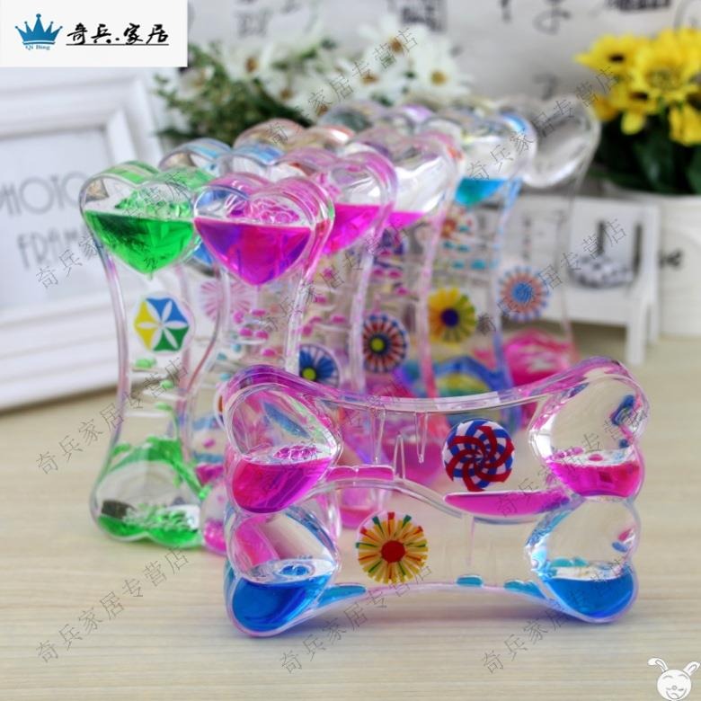 創意抖音同款沙漏油漏動感滑梯玩具擺件送男女小孩生日兒童節禮物-細節圖5