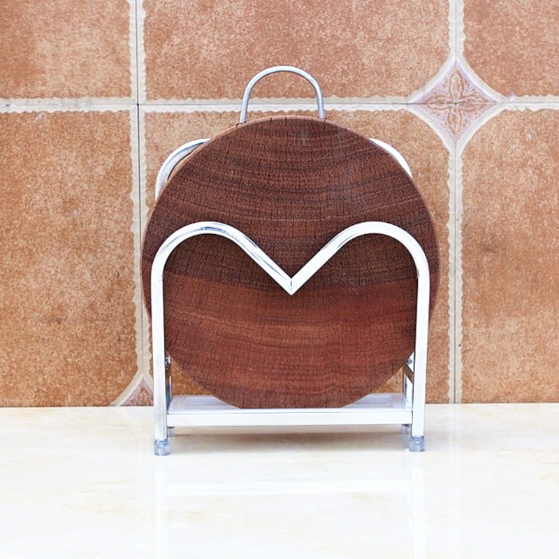 菜扳放置架坐式落地鍋蓋架不銹鋼大砧板架廚房臺面菜板收納放案板-細節圖7