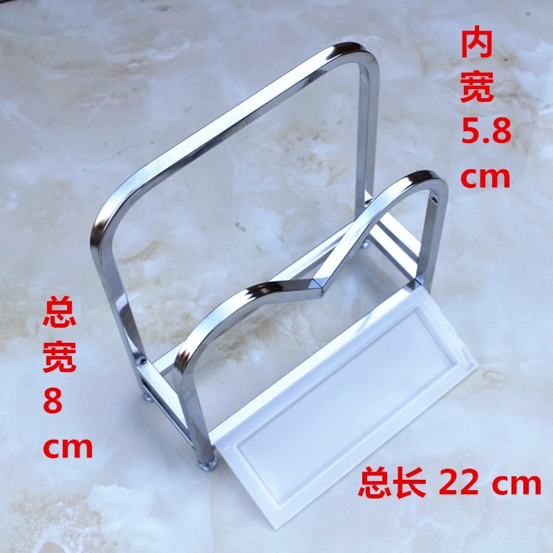 菜扳放置架坐式落地鍋蓋架不銹鋼大砧板架廚房臺面菜板收納放案板-細節圖8