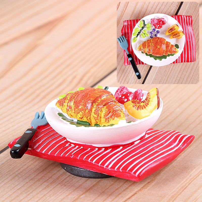 食物冰箱貼家居裝飾磁貼磁鐵蛋糕麪包立體創意磁性貼可愛仿真-細節圖5