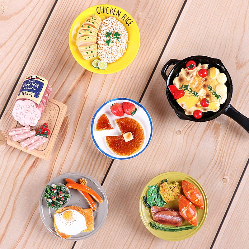 食物冰箱貼家居裝飾磁貼磁鐵蛋糕麪包立體創意磁性貼可愛仿真-細節圖9