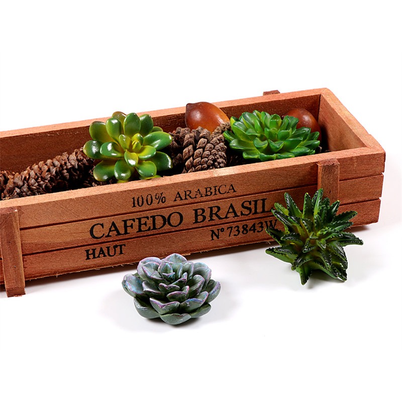 新款仿真多肉植物冰箱貼 磁鐵 立體造型留言條裝飾品-細節圖8