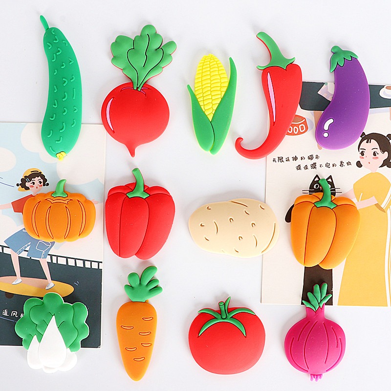 個性創意北歐ins冰箱貼卡通水果冰淇淋蛋糕動物可愛磁性貼-細節圖3