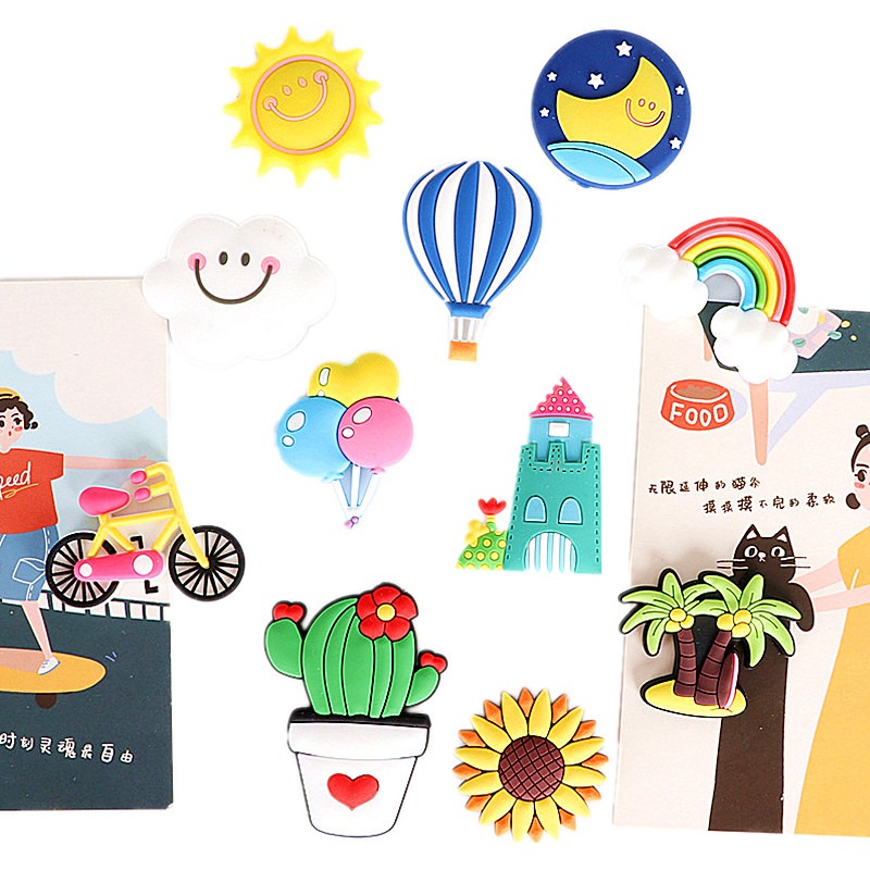 個性創意北歐ins冰箱貼卡通水果冰淇淋蛋糕動物可愛磁性貼-細節圖5