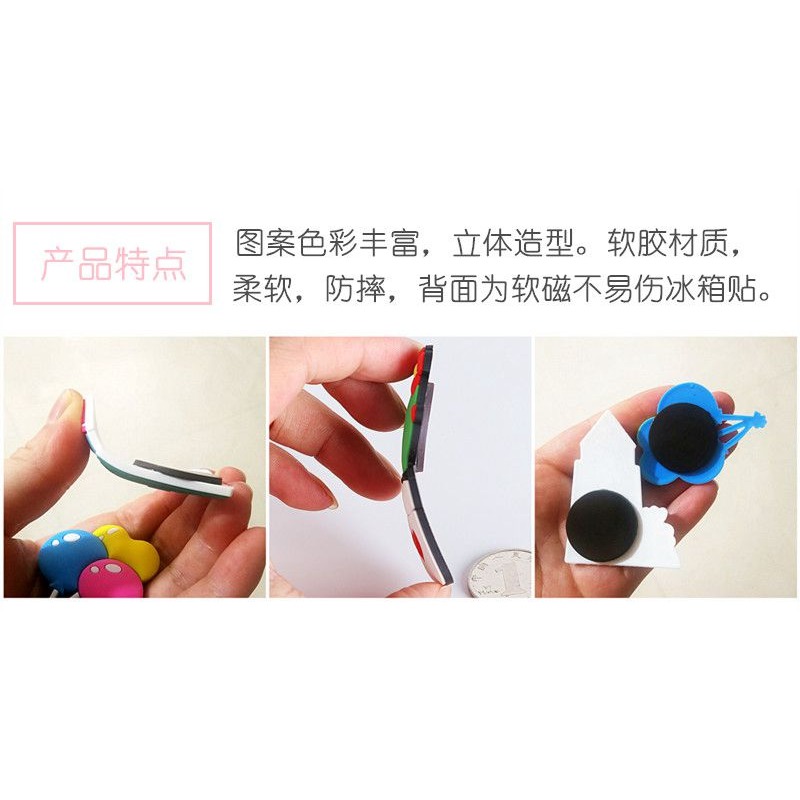 個性創意北歐ins冰箱貼卡通水果冰淇淋蛋糕動物可愛磁性貼-細節圖7