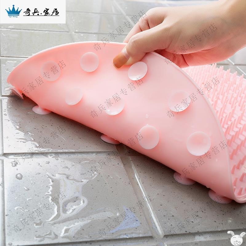 硅膠洗澡刷搓背神器強力不求人背刷硅膠搓澡巾男女擦澡巾貼墻刷墊-細節圖2