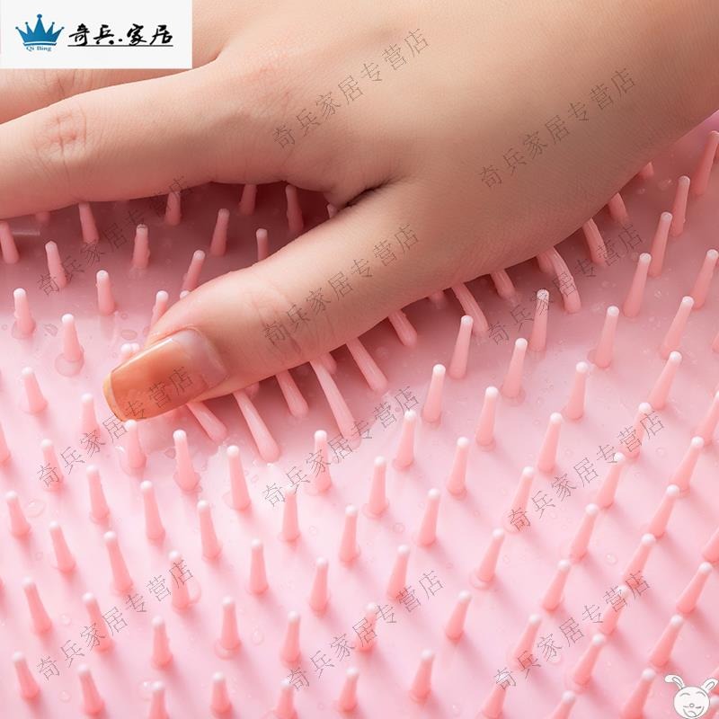 硅膠洗澡刷搓背神器強力不求人背刷硅膠搓澡巾男女擦澡巾貼墻刷墊-細節圖4