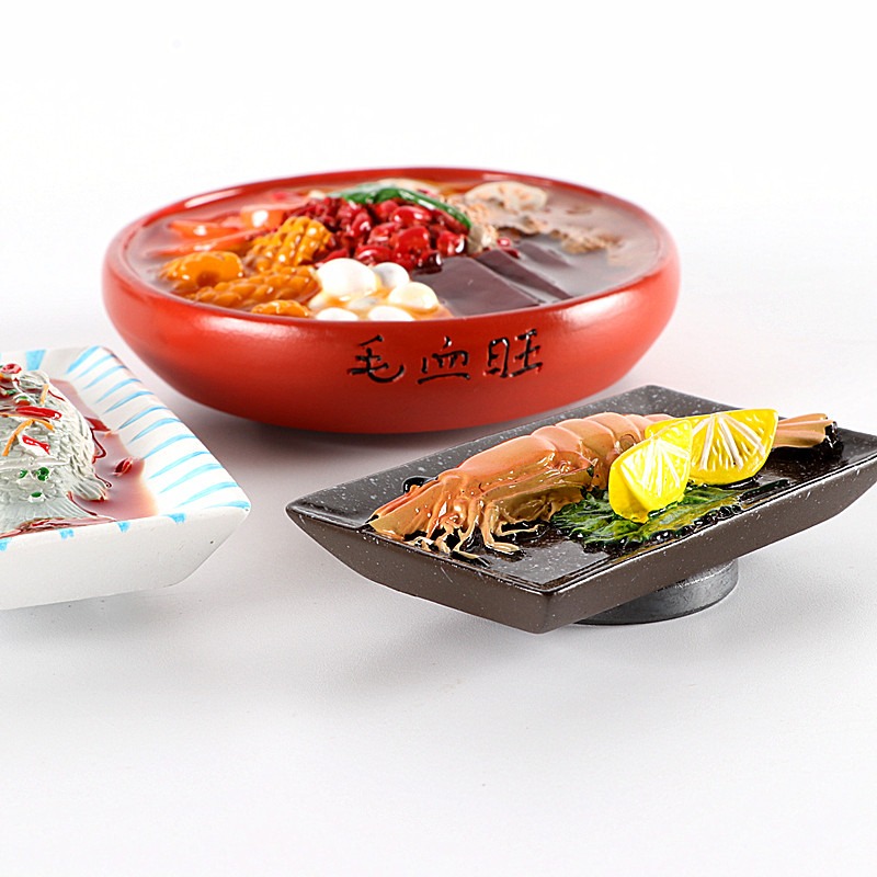 美食冰箱貼家常菜模型道具磁貼3d立體創意磁鐵家居裝飾品-細節圖3