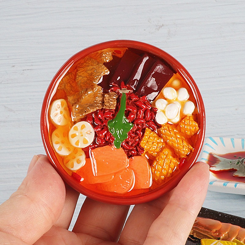 美食冰箱貼家常菜模型道具磁貼3d立體創意磁鐵家居裝飾品-細節圖4