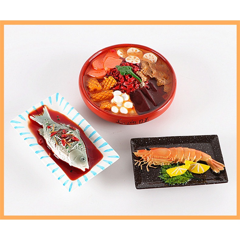 美食冰箱貼家常菜模型道具磁貼3d立體創意磁鐵家居裝飾品-細節圖7