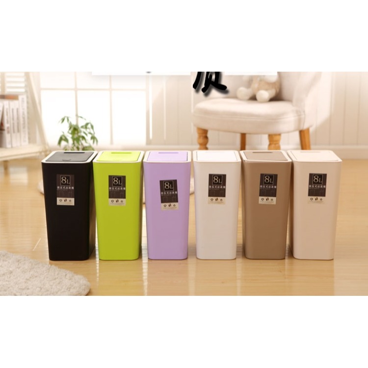 垃圾桶家用洗手間浴室衛生間夾縫按壓垃圾筒客廳輕奢北歐ins風長-細節圖7