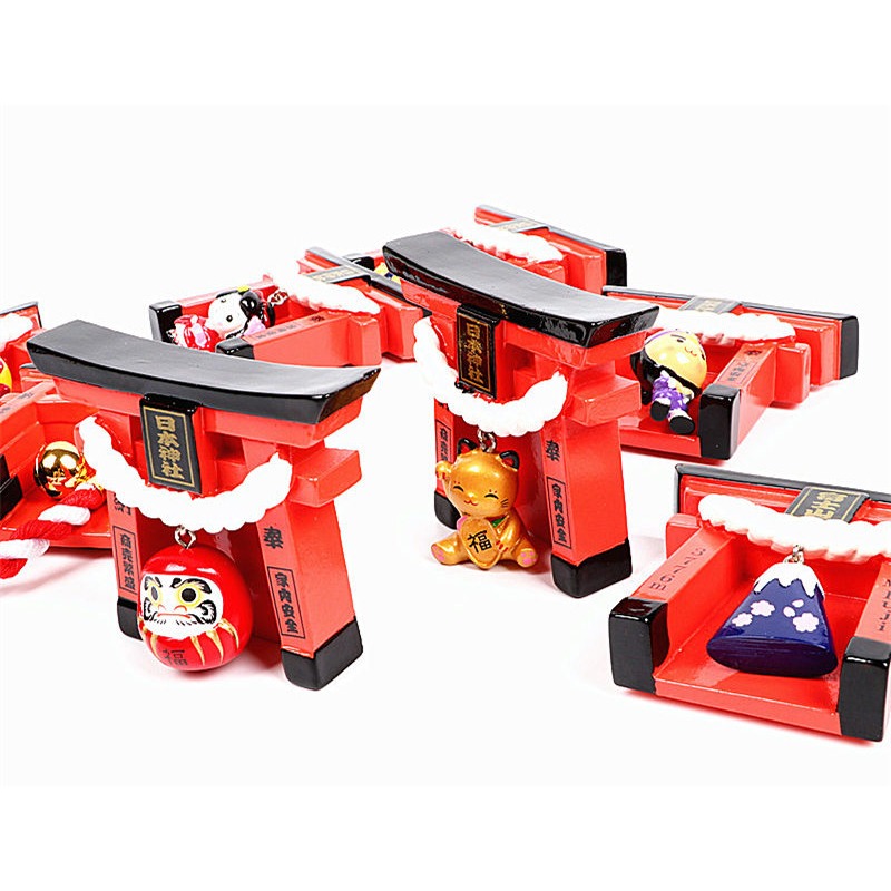 冰箱貼磁貼富士山忍者招財貓達摩旅遊紀念品出國小禮物-細節圖8