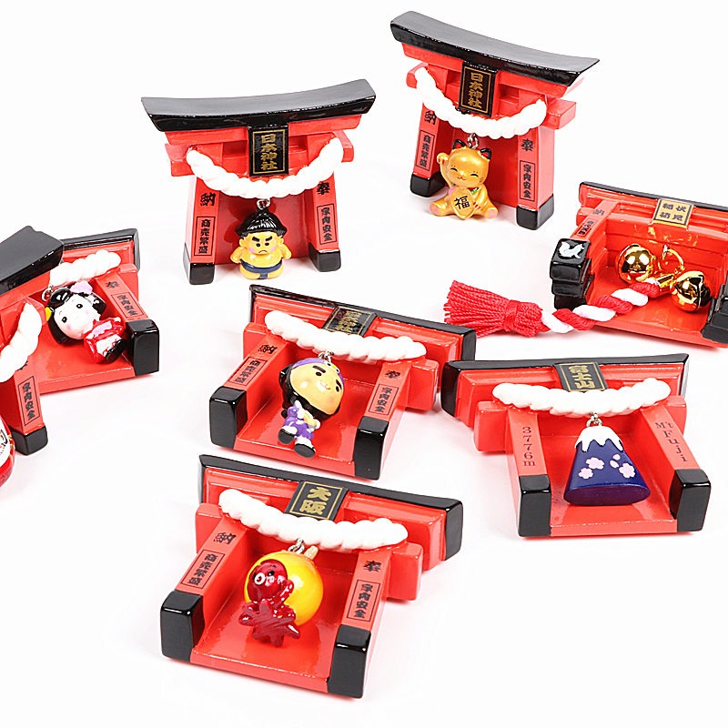 冰箱貼磁貼富士山忍者招財貓達摩旅遊紀念品出國小禮物-細節圖9