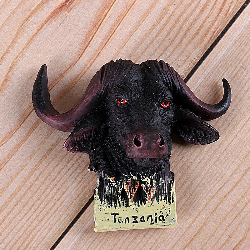 非洲野生動物創意仿真冰箱貼磁性貼肯尼亞敘利亞英國出國旅遊紀念-細節圖9