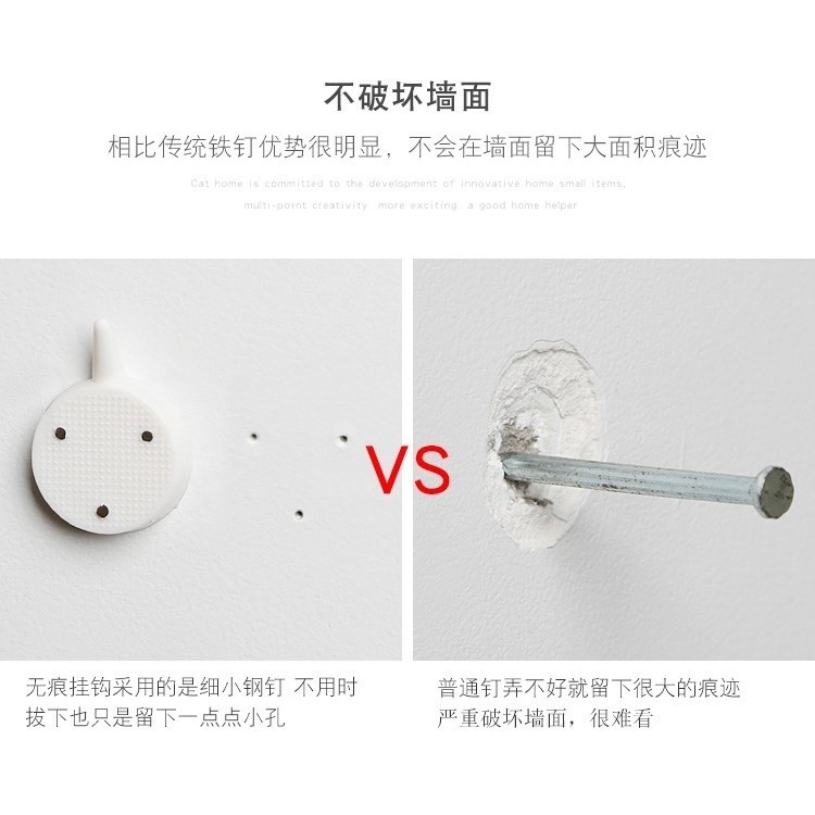 專用墻上免打孔墻面鏡子臥室家庭裝飾畫無痕釘掛鉤掛畫掛壁畫掛墻-細節圖8