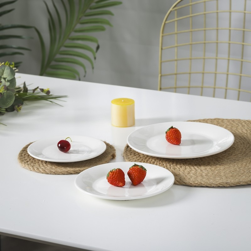 10個家用6英寸骨瓷骨碟吐骨頭魚刺碟子點心碟小菜盤陶瓷小碟子-細節圖2