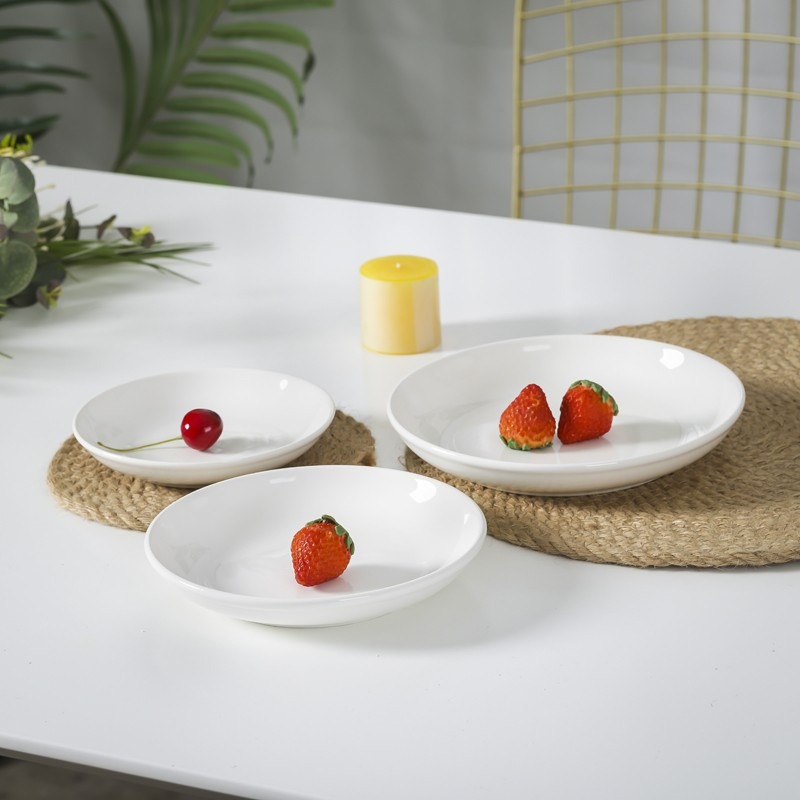 10個家用6英寸骨瓷骨碟吐骨頭魚刺碟子點心碟小菜盤陶瓷小碟子-細節圖3