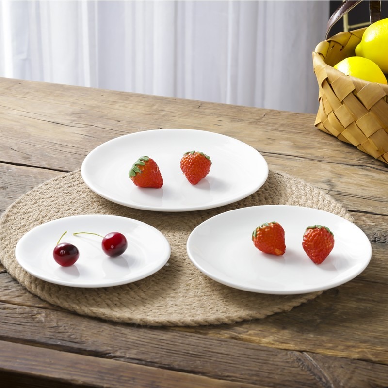 10個家用6英寸骨瓷骨碟吐骨頭魚刺碟子點心碟小菜盤陶瓷小碟子-細節圖4