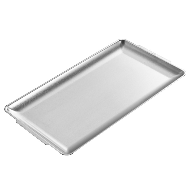 長方形304不銹鋼盤子 韓式烤肉盤創意甜品小喫壽司餐盤託盤收納盤-細節圖5