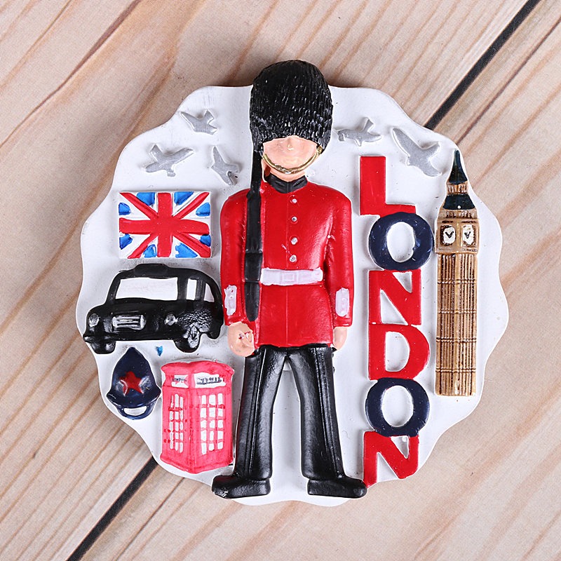 英國倫敦冰箱貼旅遊紀念品大本鐘電話亭建築風景送老外出國禮品-細節圖2