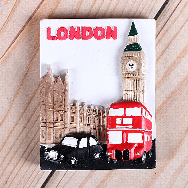 英國倫敦冰箱貼旅遊紀念品大本鐘電話亭建築風景送老外出國禮品-細節圖4
