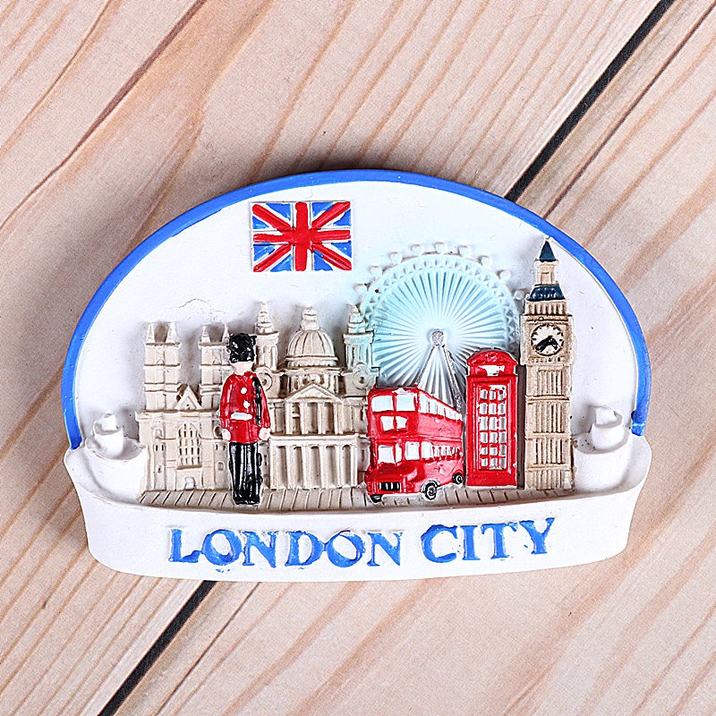 英國倫敦冰箱貼旅遊紀念品大本鐘電話亭建築風景送老外出國禮品-細節圖8