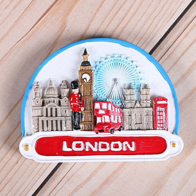 英國倫敦冰箱貼旅遊紀念品大本鐘電話亭建築風景送老外出國禮品-細節圖9