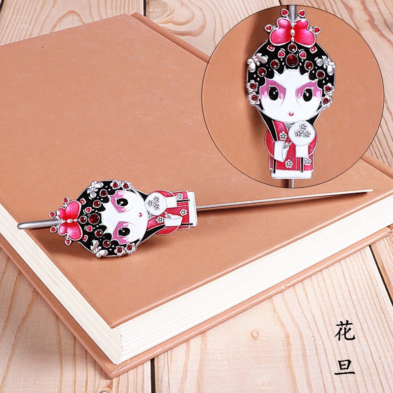 書簽古典中國風京劇臉譜戲曲特色禮品送老外出國小禮物工藝紀-細節圖2