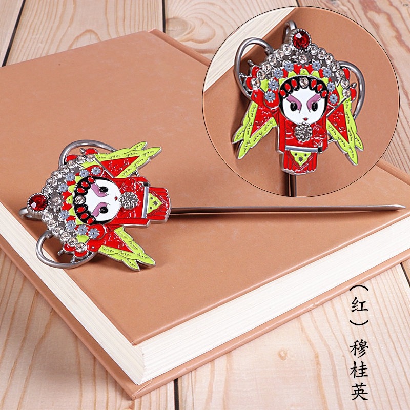 書簽古典中國風京劇臉譜戲曲特色禮品送老外出國小禮物工藝紀-細節圖3
