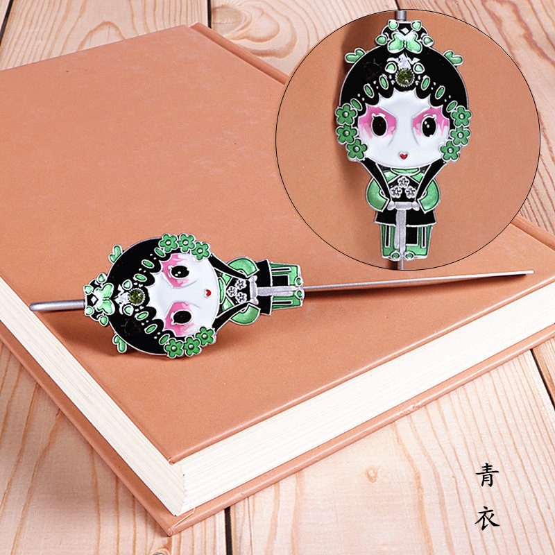 書簽古典中國風京劇臉譜戲曲特色禮品送老外出國小禮物工藝紀-細節圖4