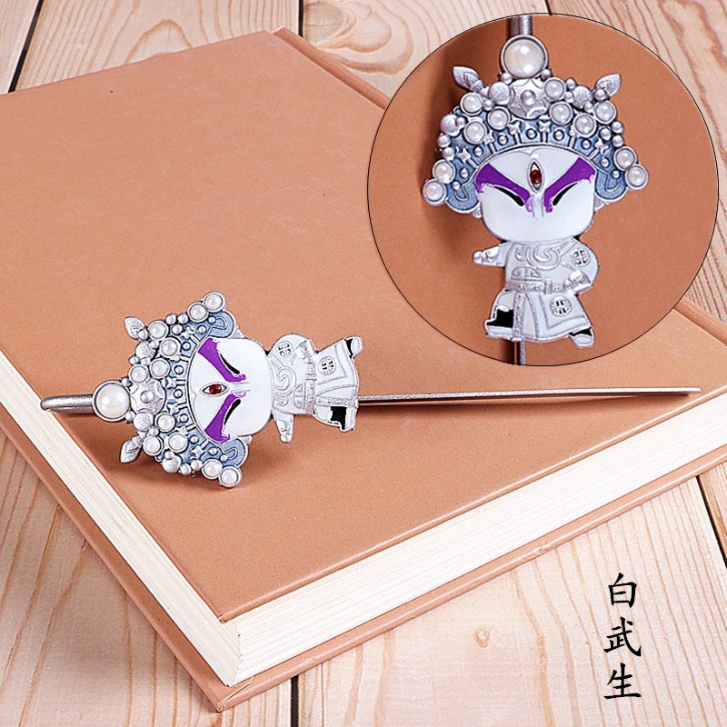 書簽古典中國風京劇臉譜戲曲特色禮品送老外出國小禮物工藝紀-細節圖5