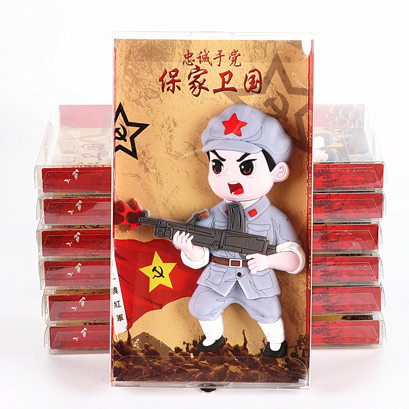 軍人物冰箱貼磁貼長徵紀念中國特色立體創意旅遊紀念品-細節圖3
