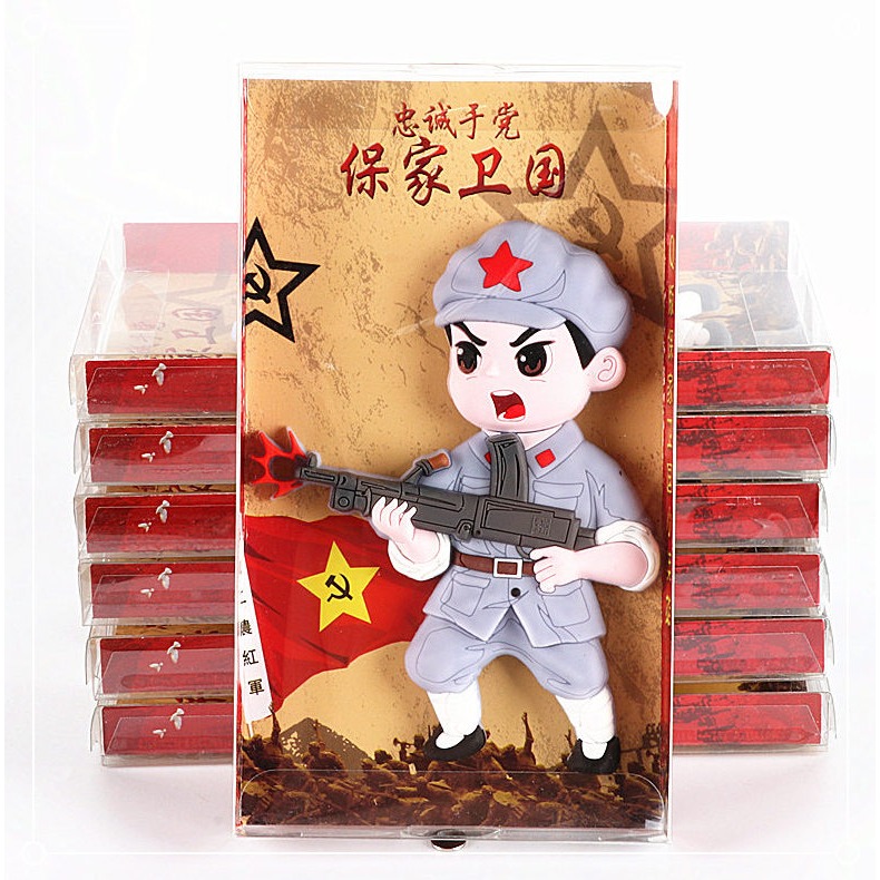 軍人物冰箱貼磁貼長徵紀念中國特色立體創意旅遊紀念品-細節圖9