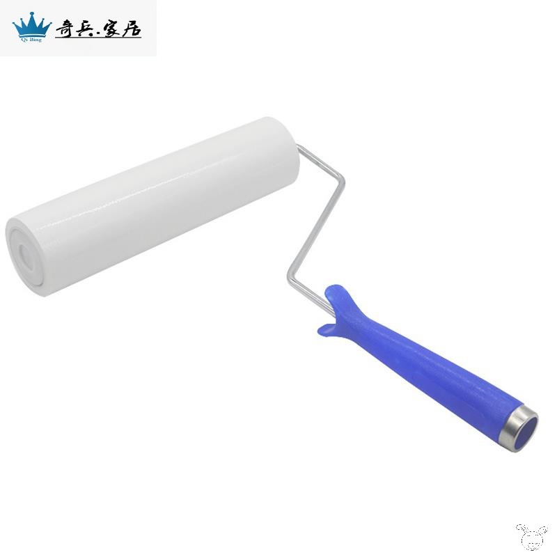 粘塵滾筒除塵紙可撕式滾輪無塵車間8寸工業用pe除塵滾筒紙卷手柄-細節圖5