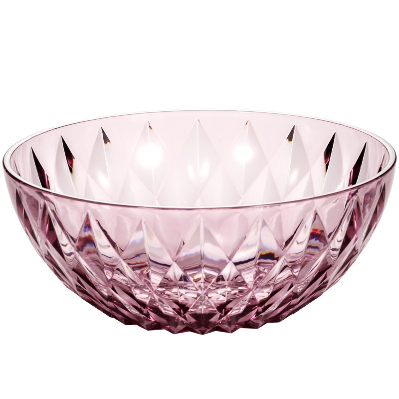 亞克力PC選菜盆茶水盆酒店餐廳洗手盅塑料蔬菜碗圓形旋轉小火鍋碗-細節圖5