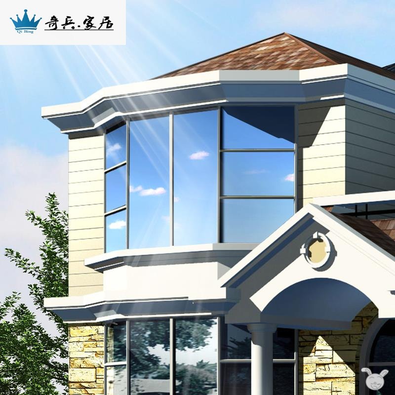 單透膜玻璃貼單面透光玻璃膜遮光貼紙紙遮光窗戶單向透視隱私隔熱-細節圖2