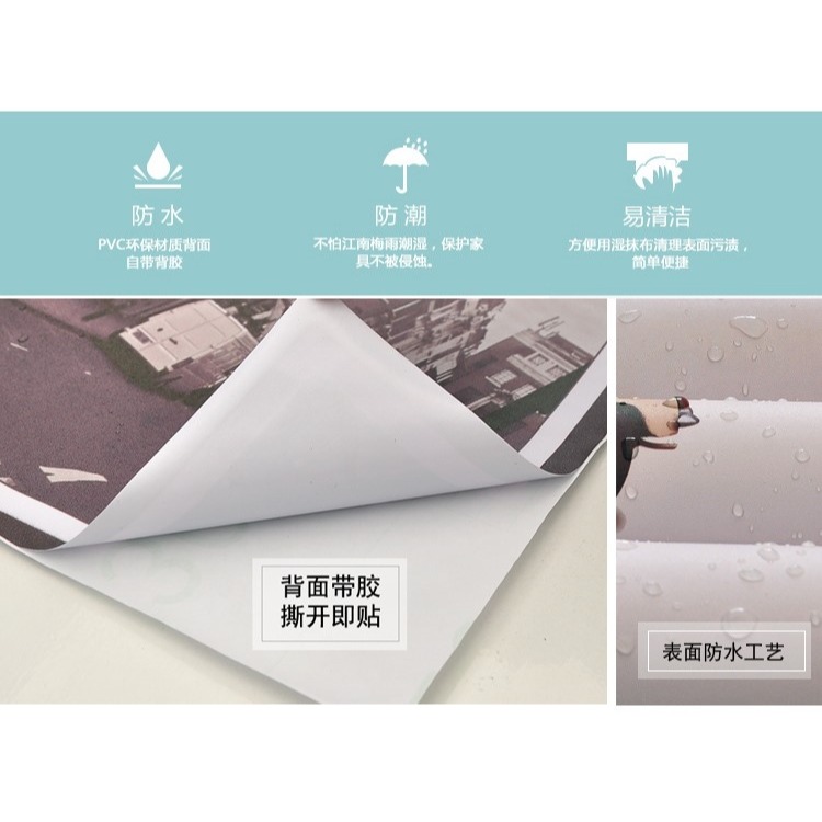 北歐麋鹿遮擋消防栓自粘遮擋畫裝飾新中式防水貼畫墻貼墻貼紙K347-細節圖7