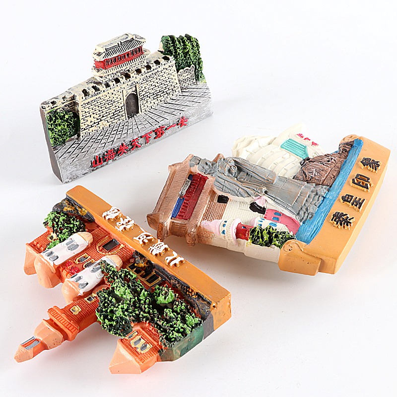 河北戴河山海關冰箱貼旅遊紀念品磁貼秦皇印象-細節圖2