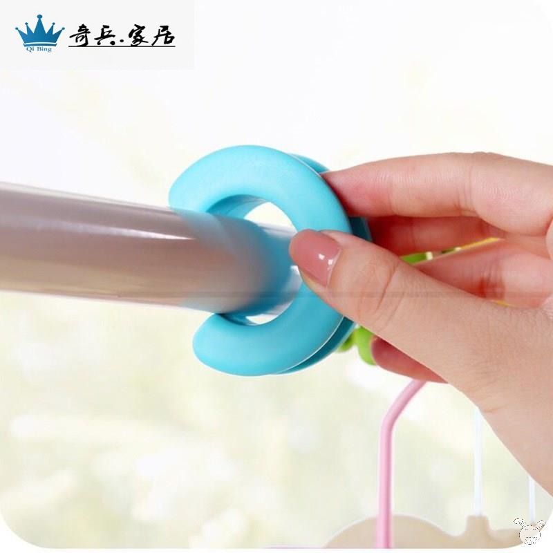 衣架防風扣家用陽臺防吹落固定扣塑料防滑室外桿晾曬衣鎖防風衣架-細節圖4