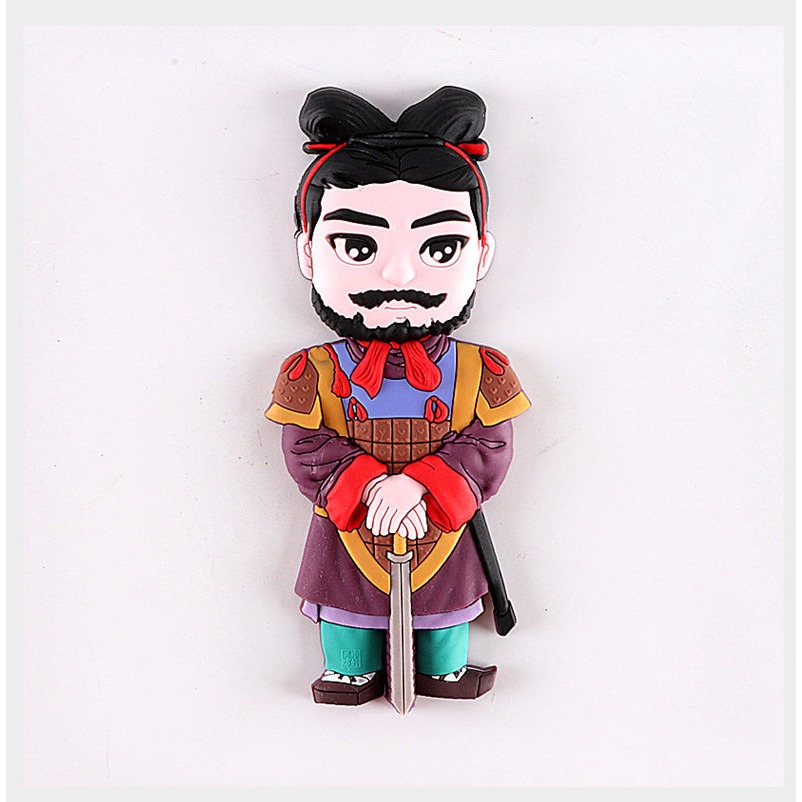 中國特色人物冰箱貼西安兵馬俑秦俑秦始皇立體創意磁貼旅遊紀念品-細節圖10