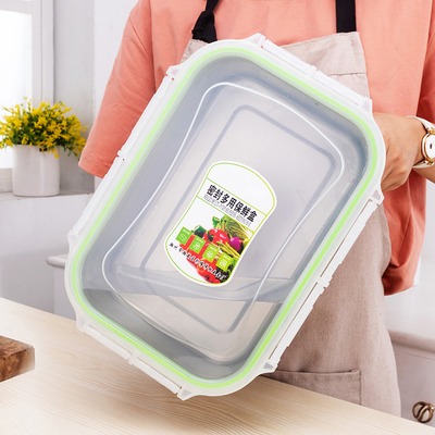 不銹鋼保鮮盒帶蓋密封飯盒冰箱冷藏長方形304食品盒子盛菜盆餐盆-細節圖3