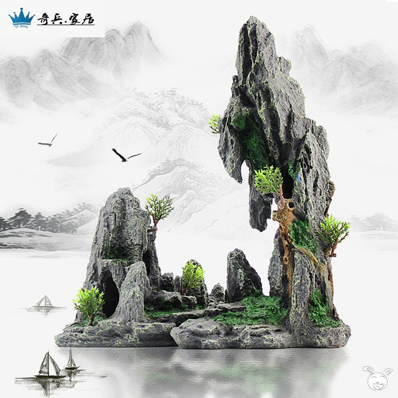 水陸缸魚缸精品小型微型造景裝飾人物動物涼亭創意小擺件配件大全-細節圖3