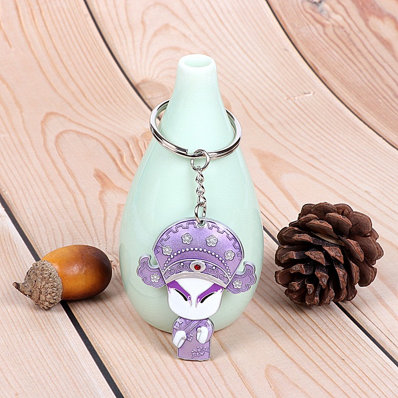 中國京劇戲曲人物鑰匙扣鑰匙圈特色創意小禮物出國送老外商務禮品-細節圖10