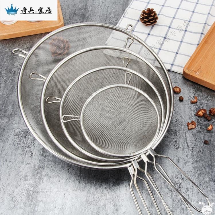 不銹鋼漏網密漏豆漿過濾網篩濾油網漏勺濾油勺30目油格泡沫撈勺-細節圖2