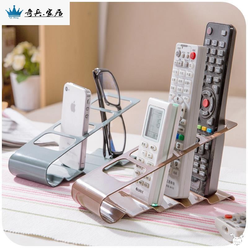 居家茶幾電視遙控器收納架創意辦公室桌上收納置物架桌面收納盒-細節圖2