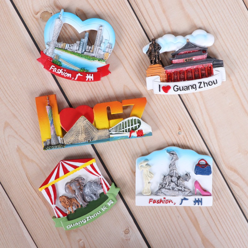 廣州冰箱貼五羊城小蠻腰中山紀念堂遊樂園旅遊紀念品磁貼-細節圖10